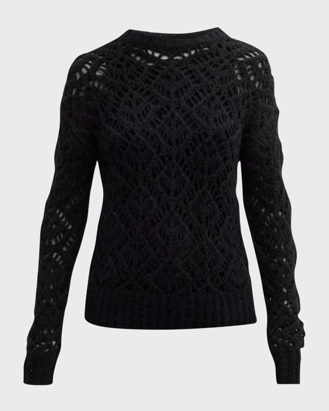 Wool-Cashmere Open Stitch Sweat
